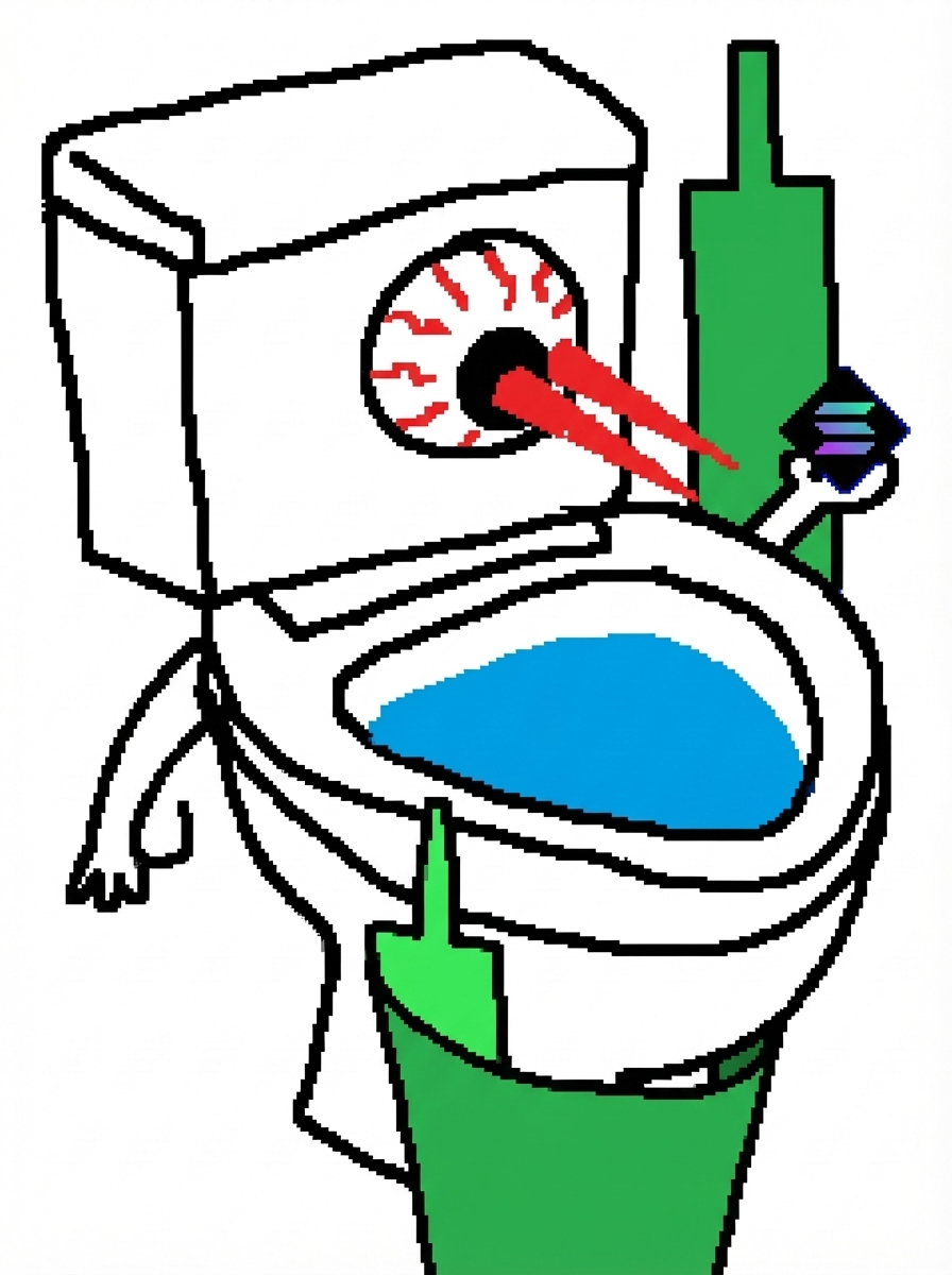 Flushy with laser eyes